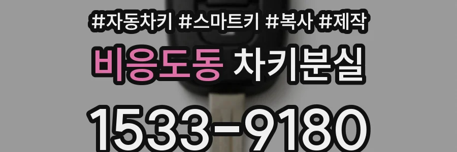 비응도동 차키분실