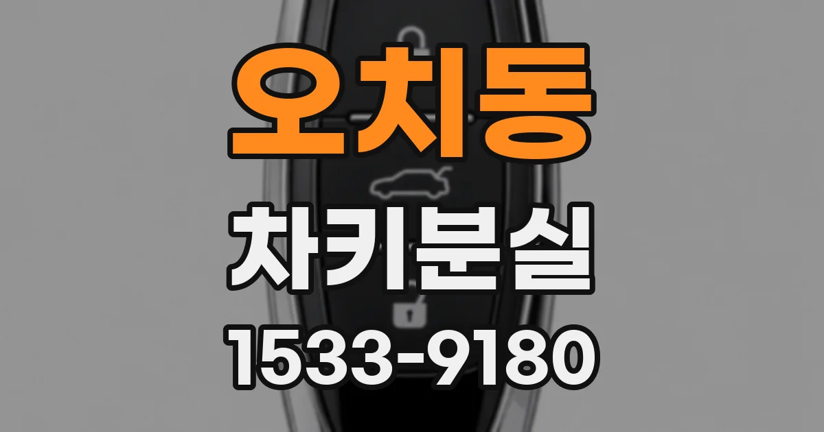 오치동 차키분실