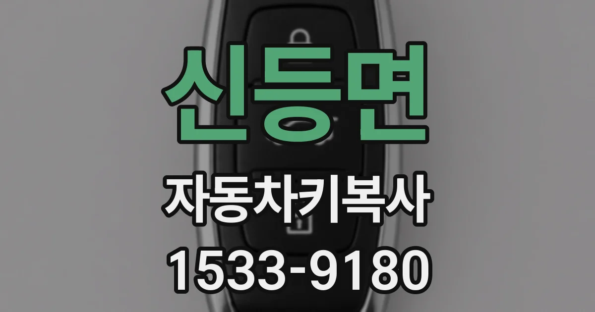 신등면 자동차키복사