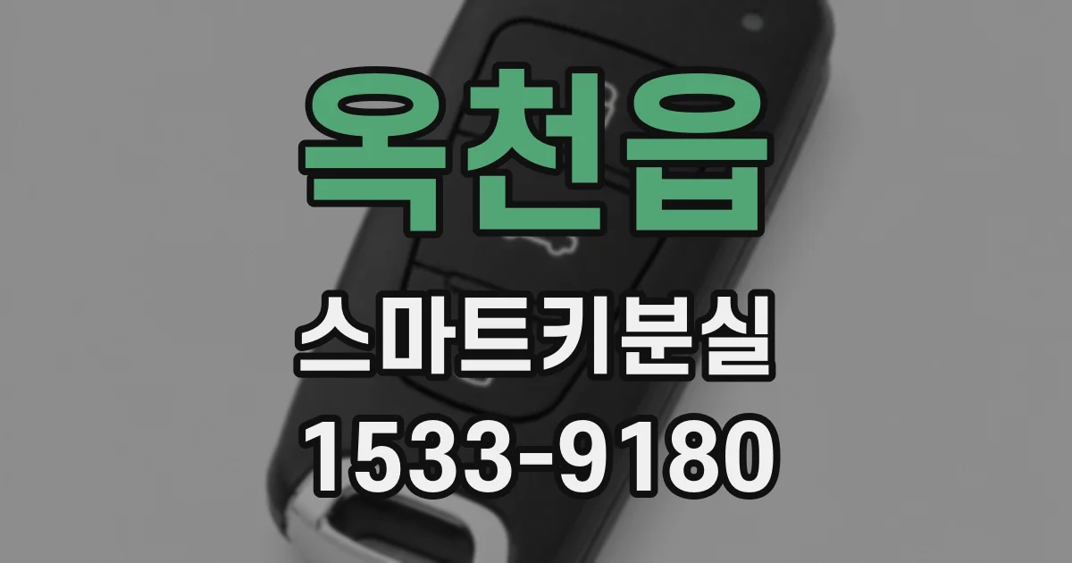 옥천읍 스마트키분실