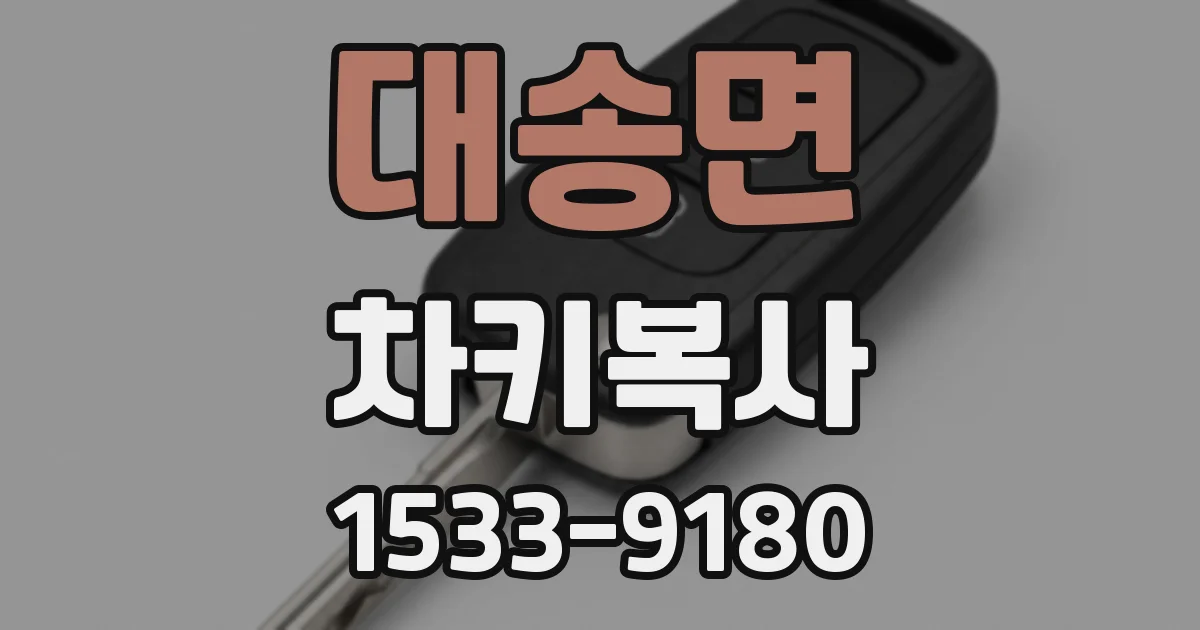대송면 차키복사