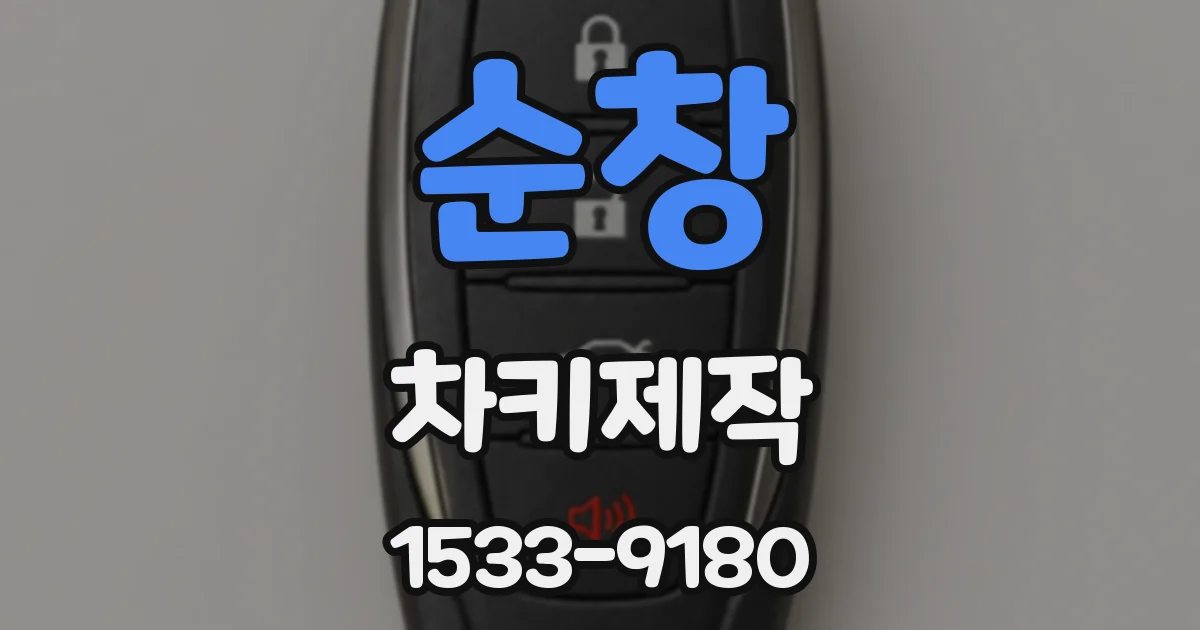 순창 차키제작