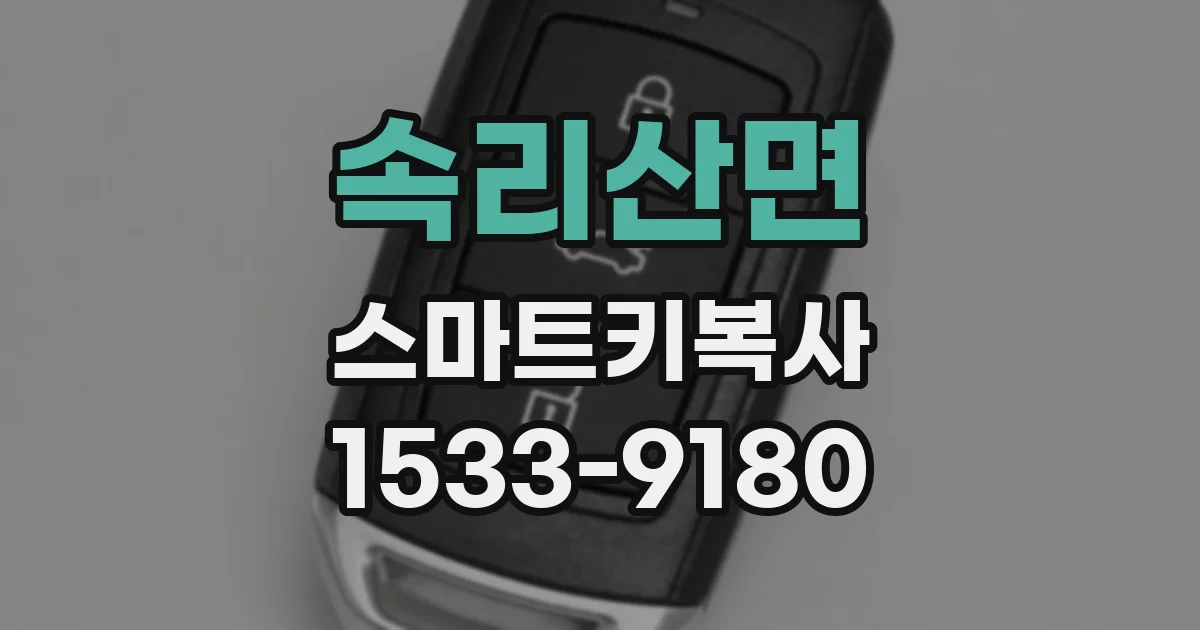 속리산면 스마트키복사