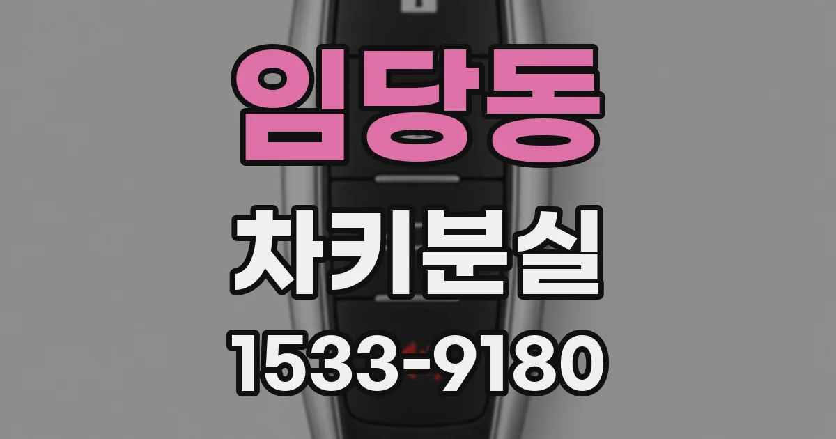 임당동 차키분실