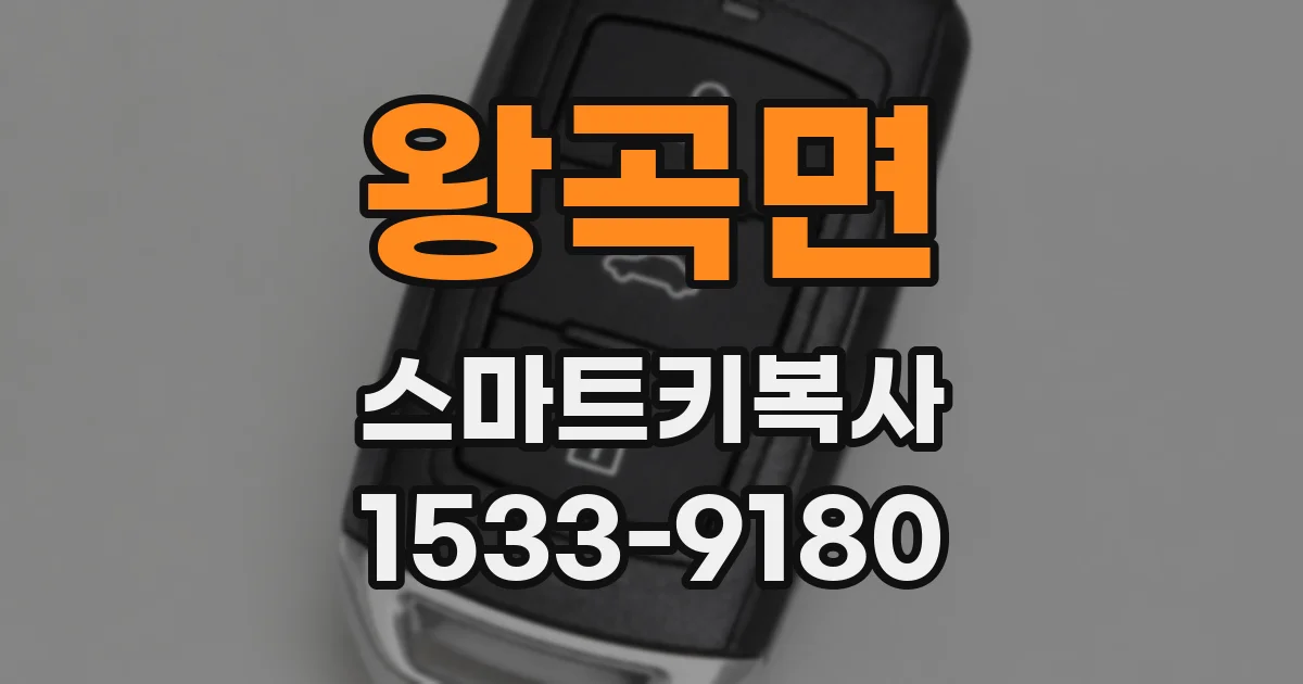 왕곡면 스마트키복사