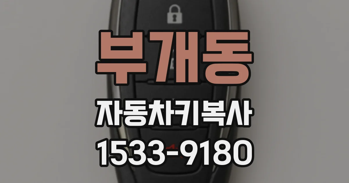 부개동 자동차키복사