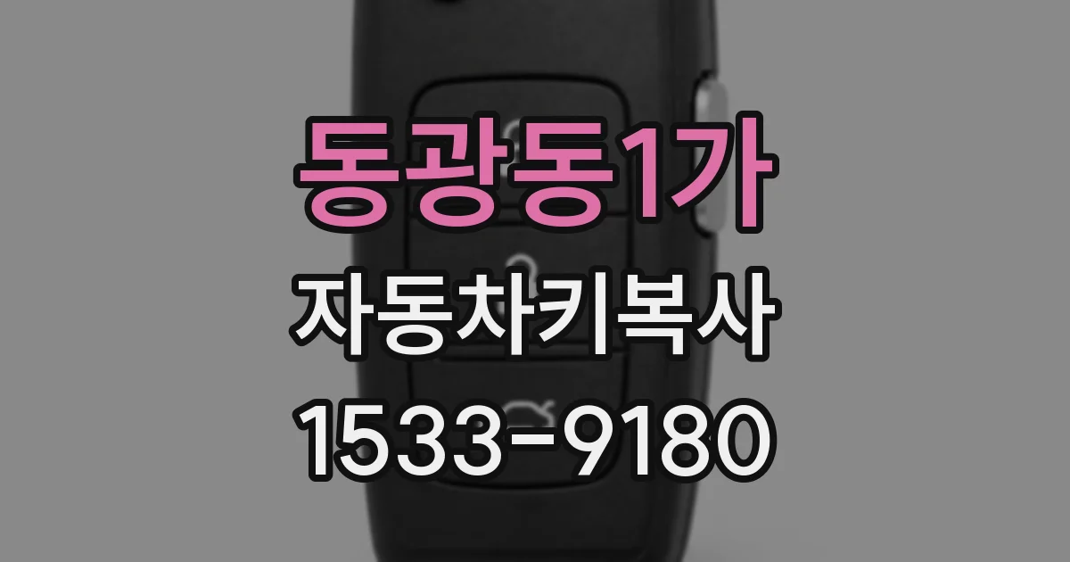 동광동1가 자동차키복사