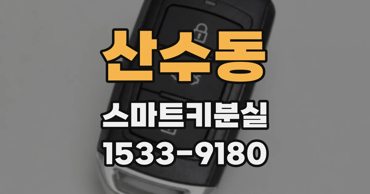 산수동 스마트키분실