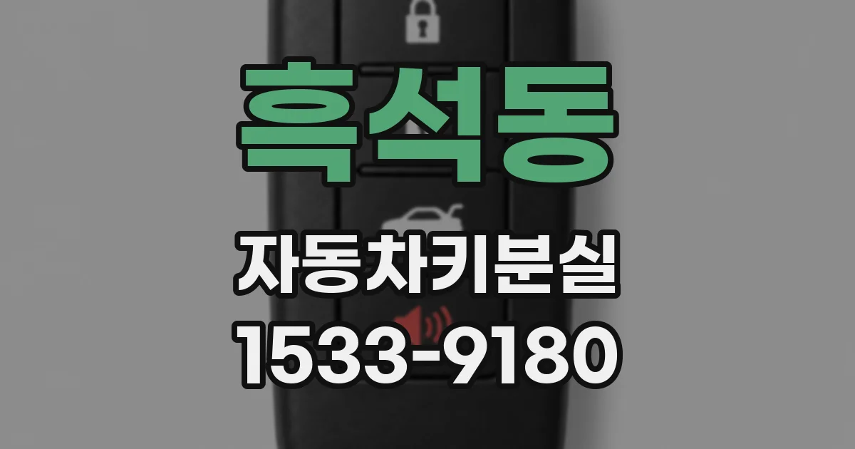 흑석동 자동차키분실