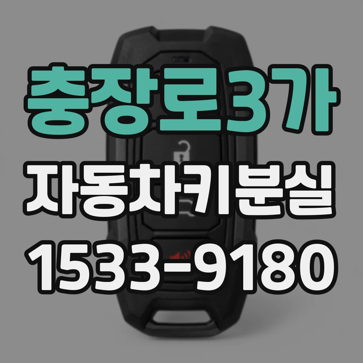 충장로3가 자동차키분실