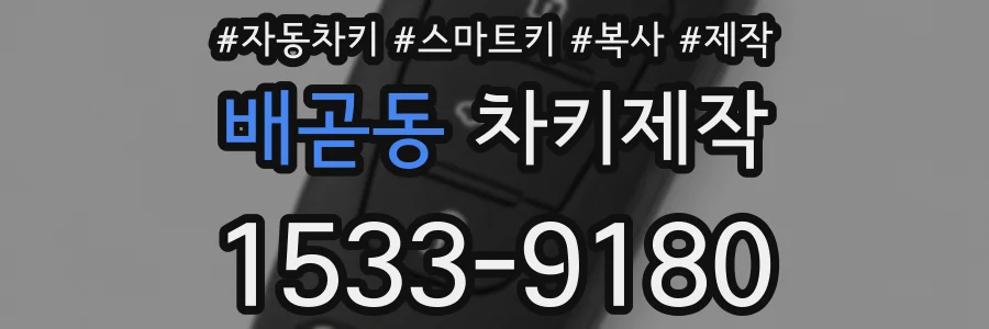 배곧동 차키제작