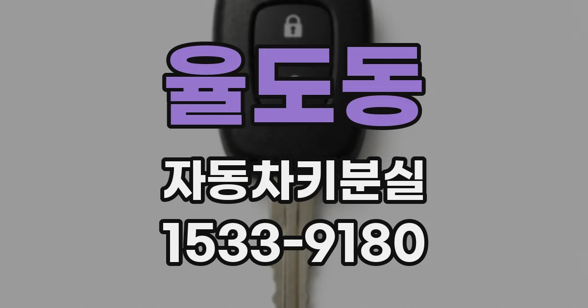 율도동 자동차키분실