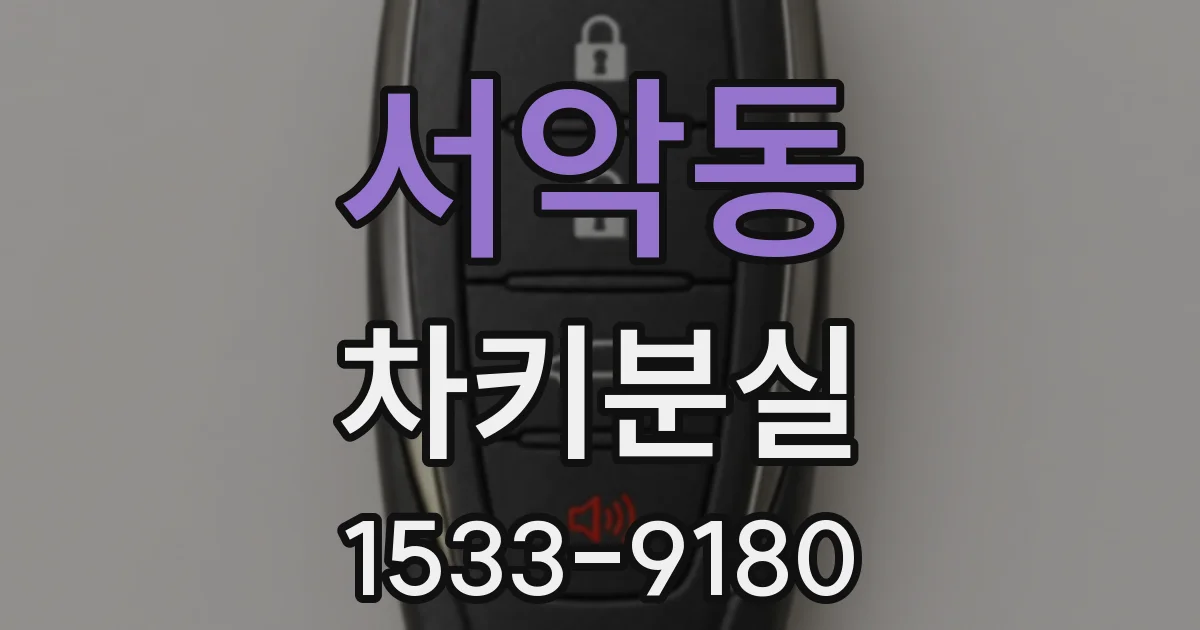 서악동 차키분실