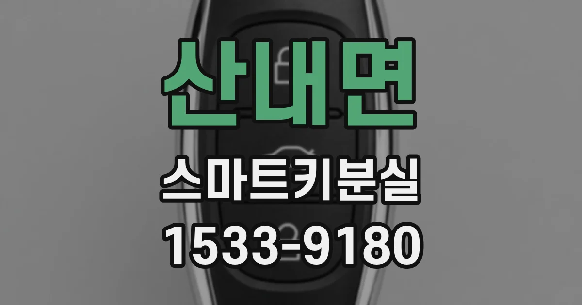 산내면 스마트키분실
