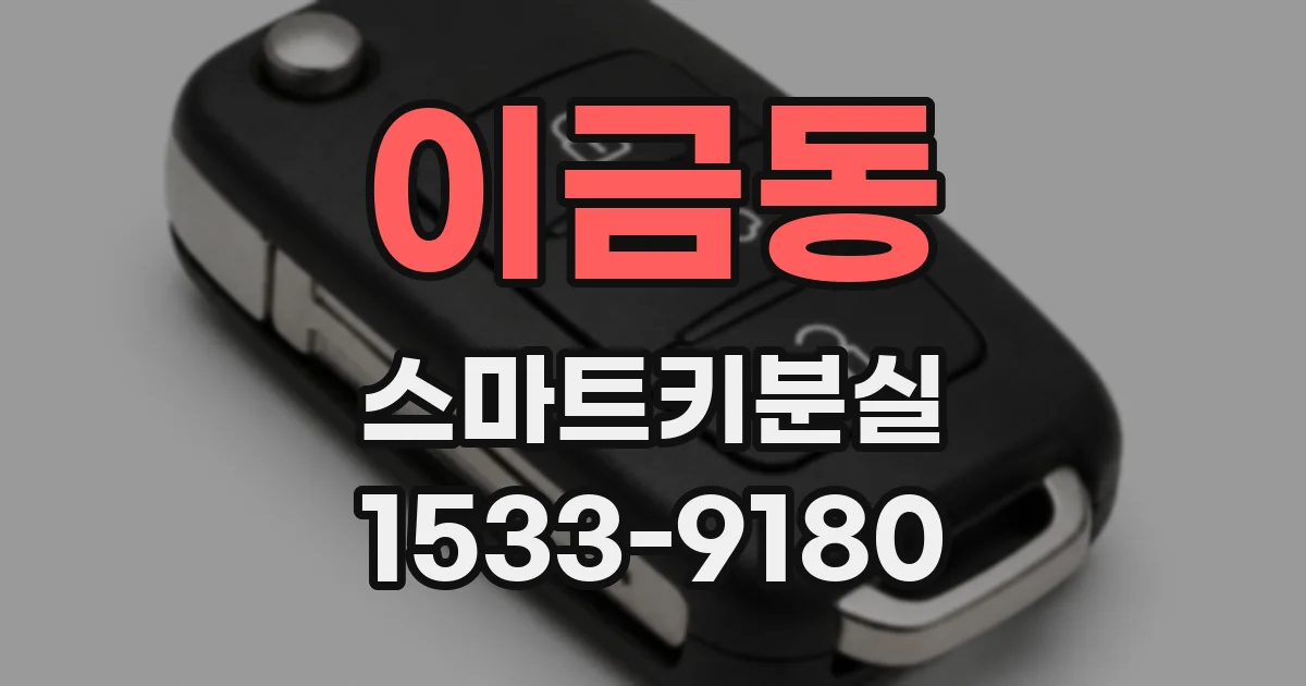 이금동 스마트키분실