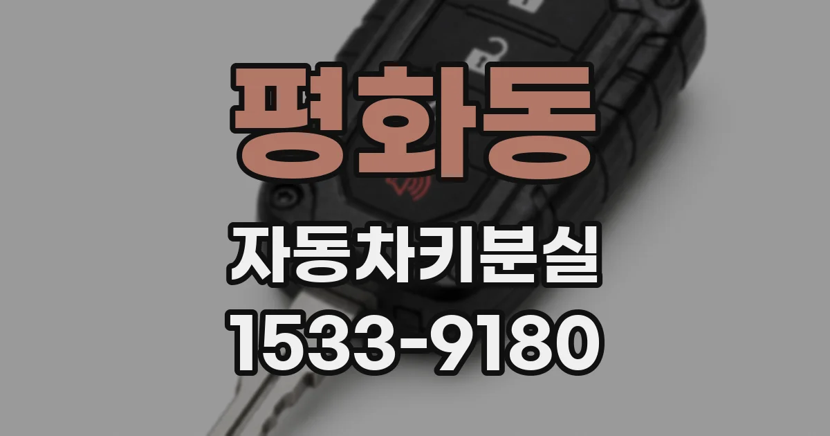 평화동 자동차키분실