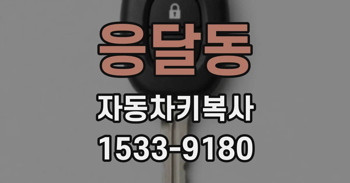 응달동 자동차키복사