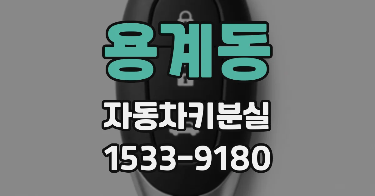 용계동 자동차키분실