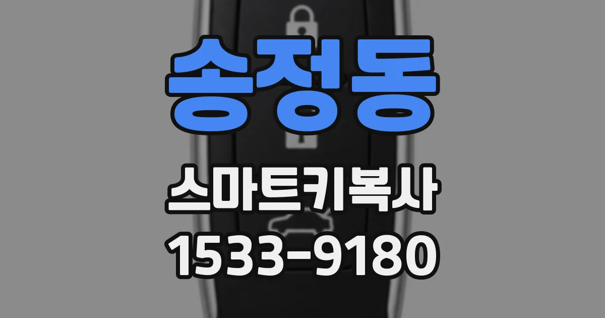 송정동 스마트키복사