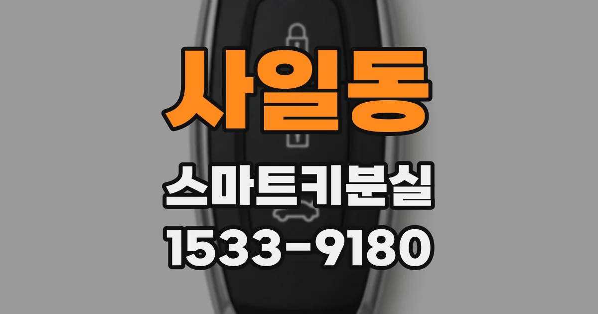 사일동 스마트키분실