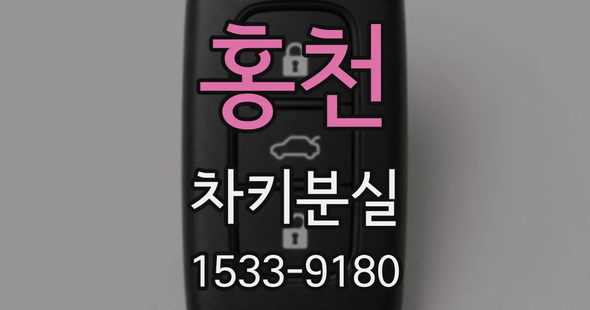 홍천 차키분실