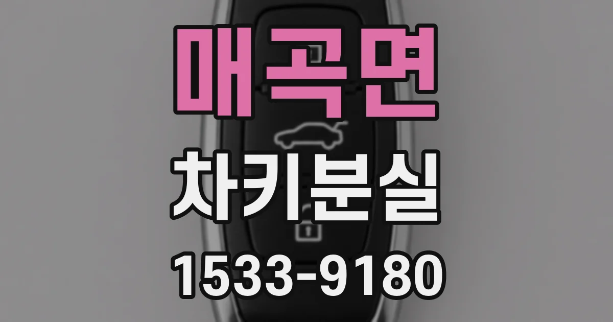 매곡면 차키분실