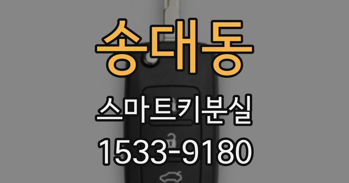 송대동 스마트키분실