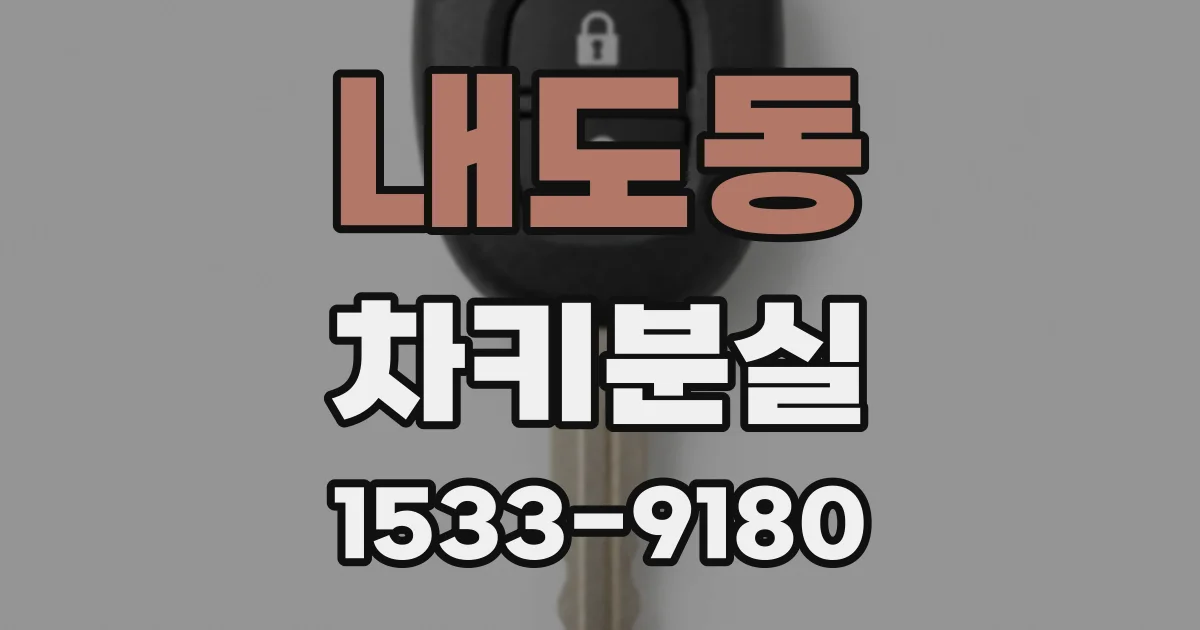 내도동 차키분실