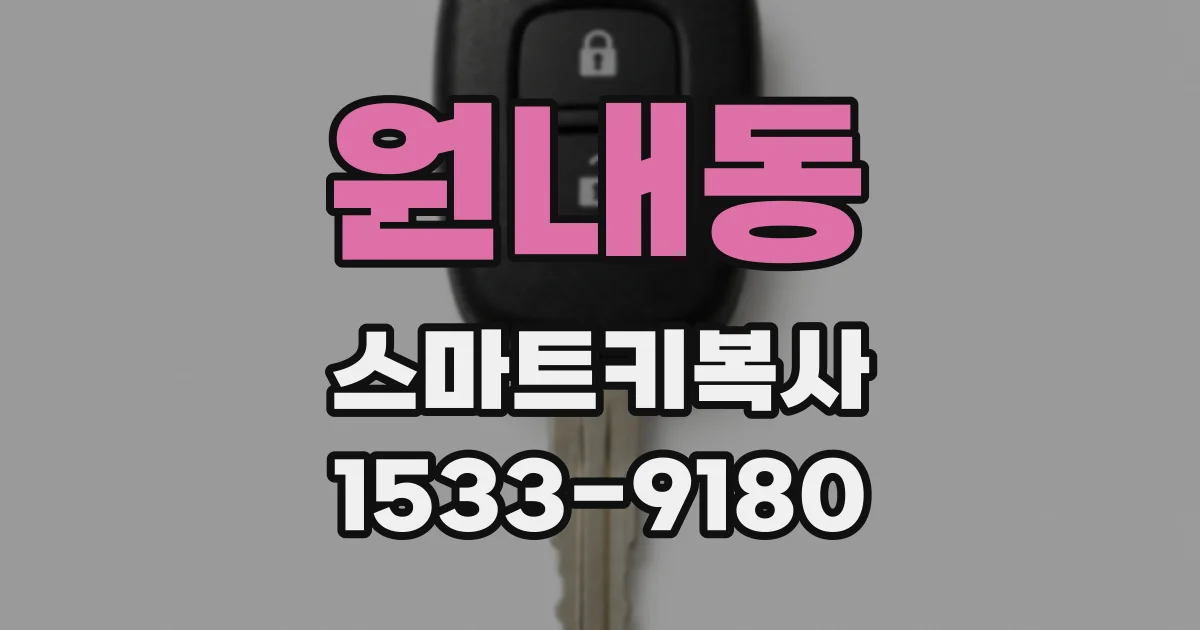원내동 스마트키복사