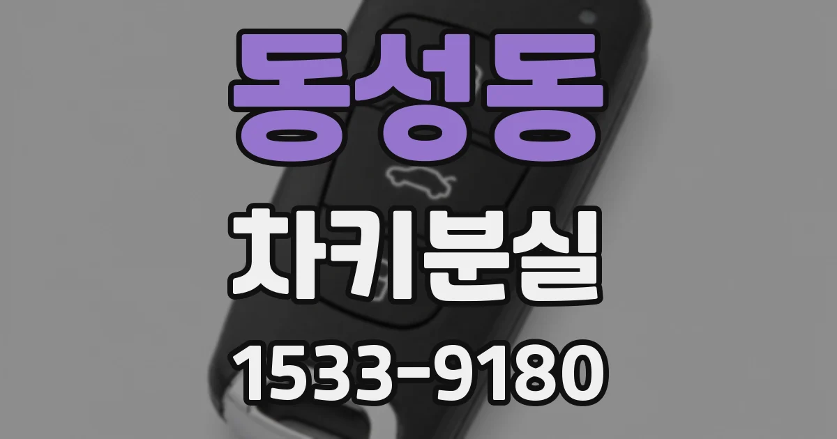동성동 차키분실