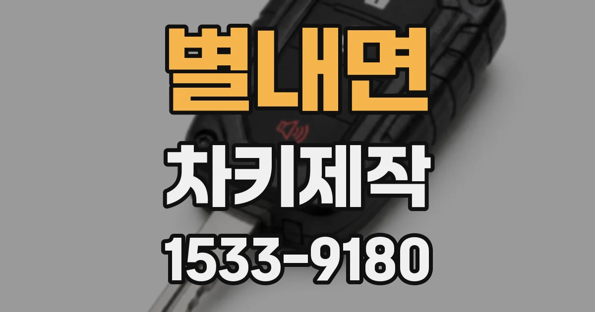 별내면 차키제작