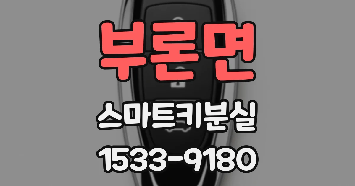 부론면 스마트키분실