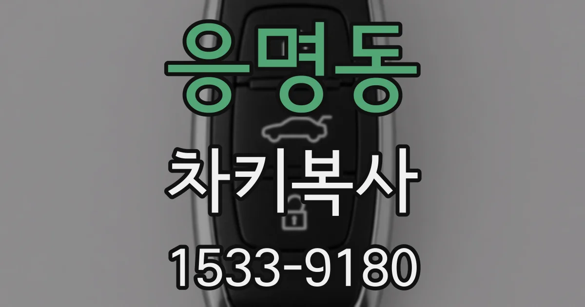 응명동 차키복사