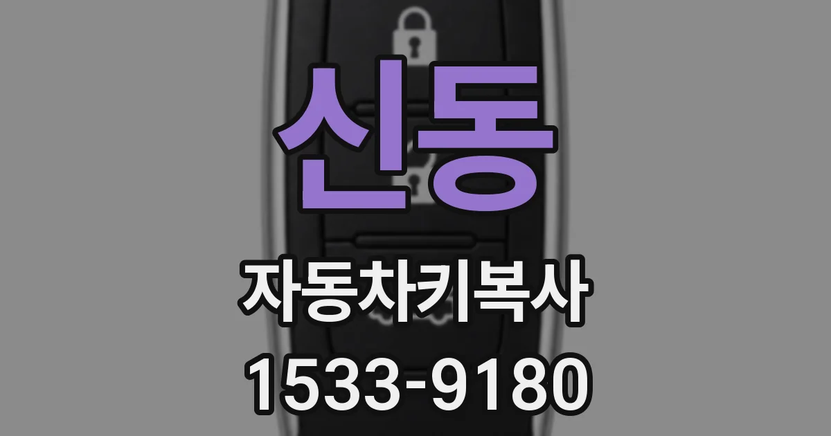 신동 자동차키복사