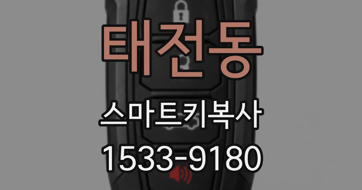 태전동 스마트키복사