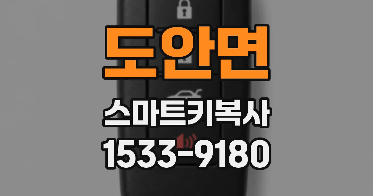 도안면 스마트키복사