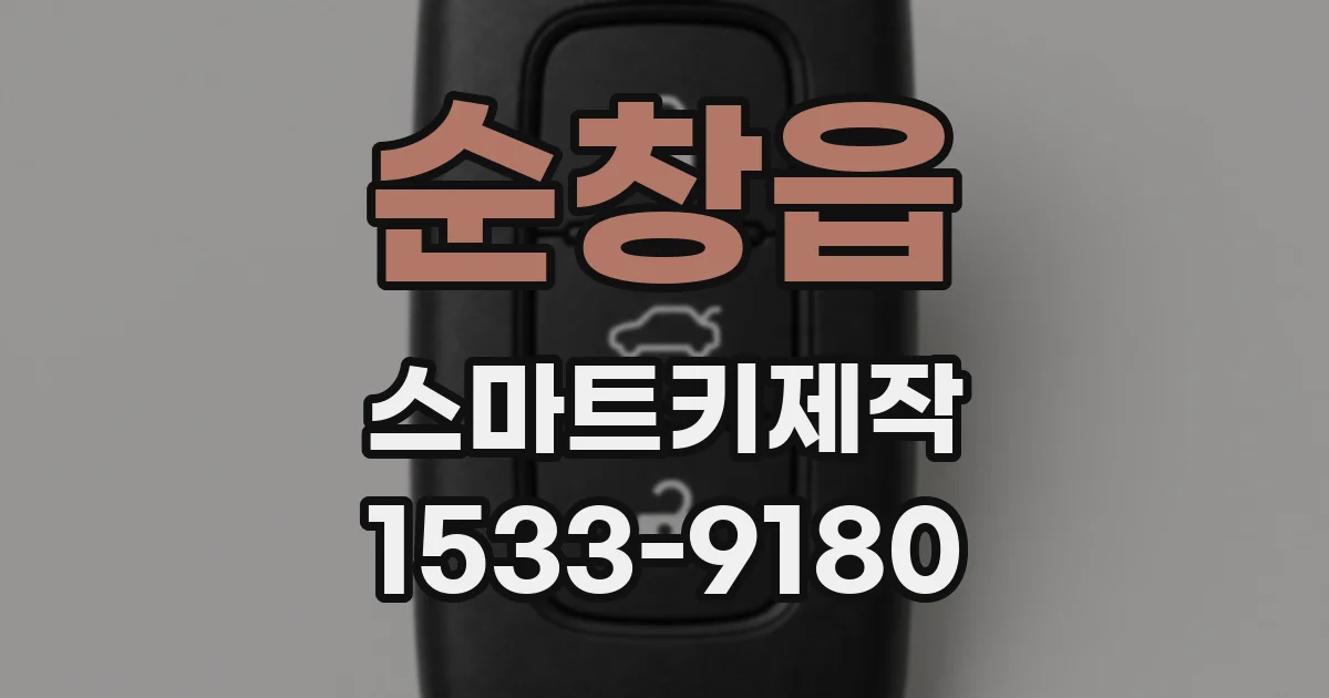 순창읍 스마트키제작