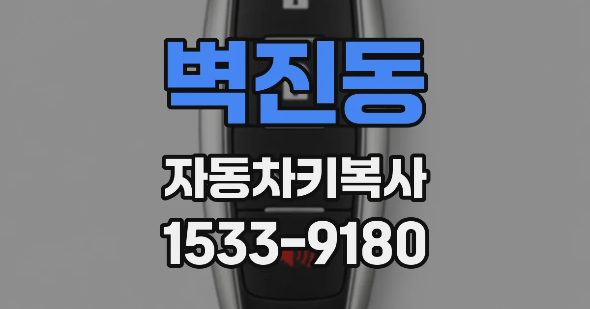벽진동 자동차키복사
