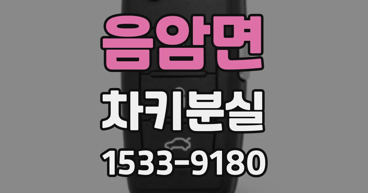 음암면 차키분실