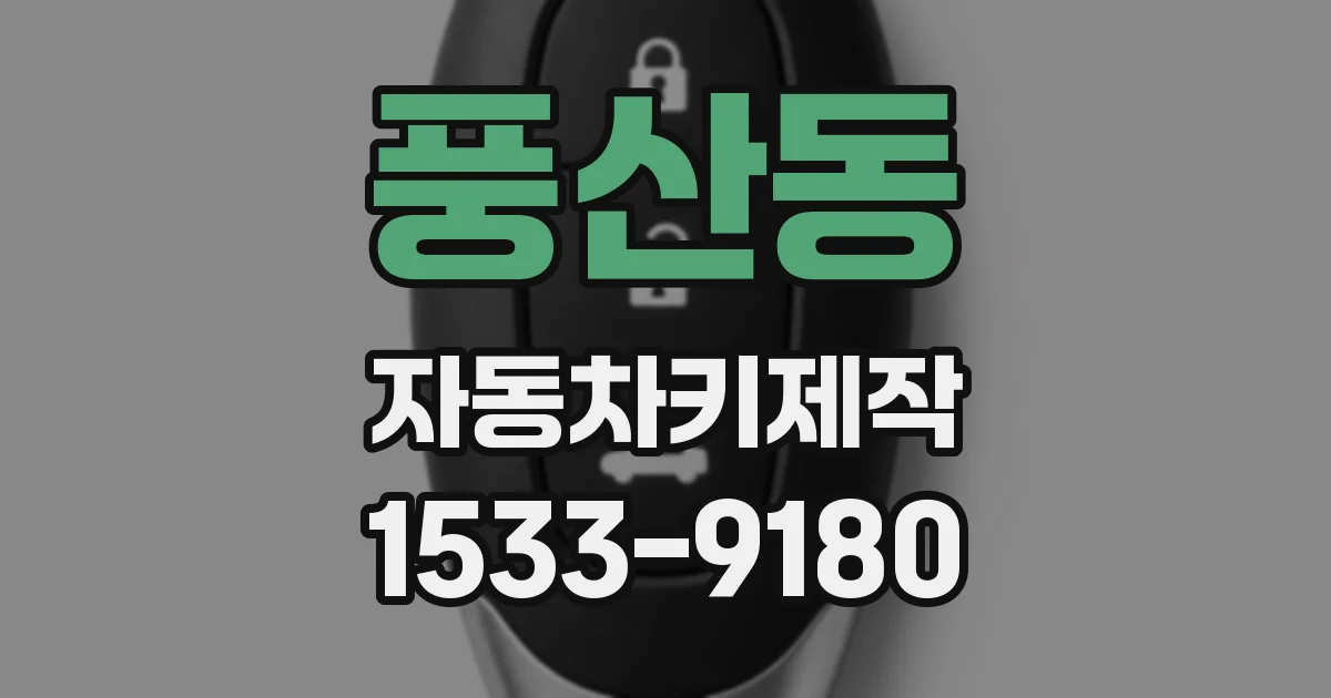 풍산동 자동차키제작