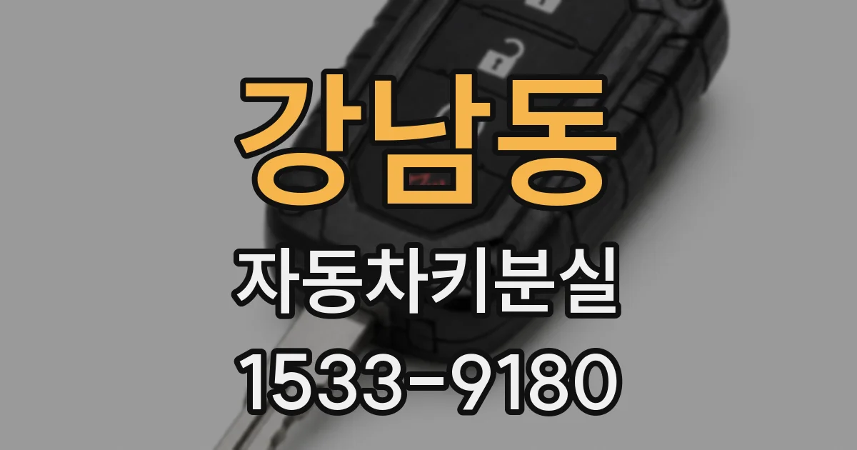 강남동 자동차키분실