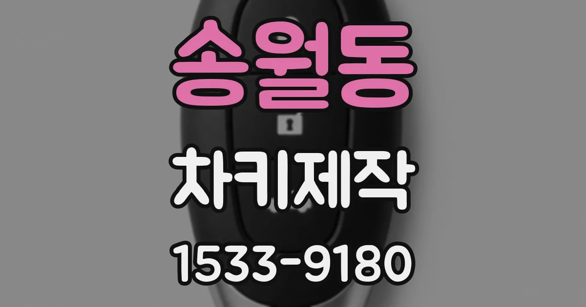 송월동 차키제작