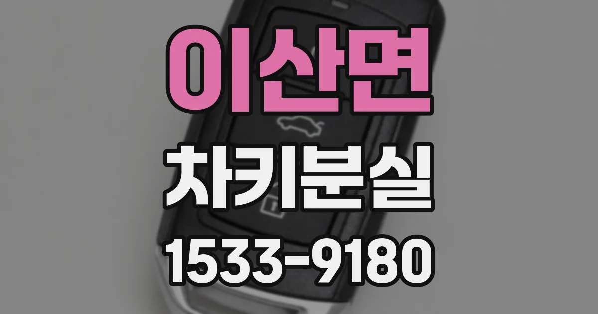 이산면 차키분실