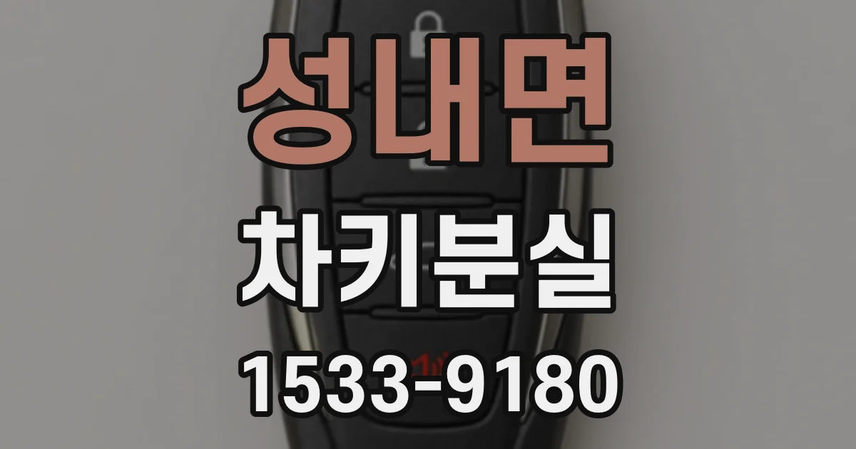성내면 차키분실