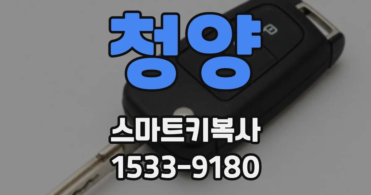 청양 스마트키복사