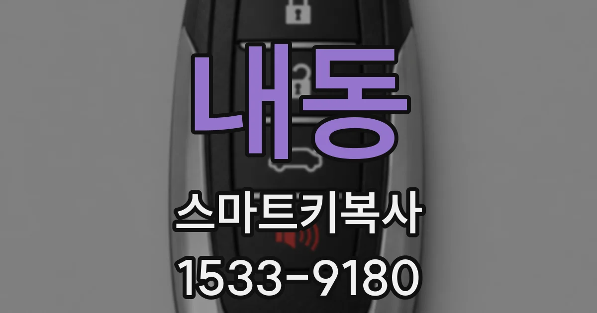 내동 스마트키복사