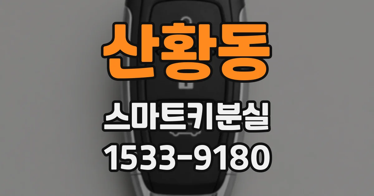 산황동 스마트키분실