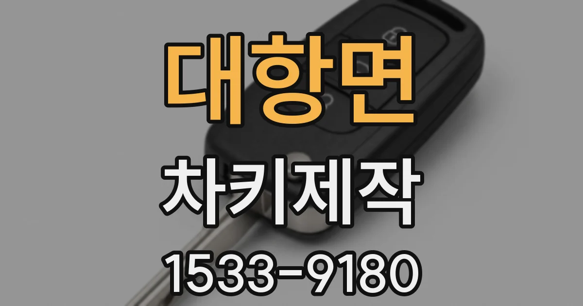 대항면 차키제작