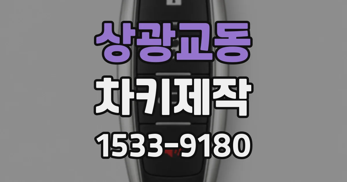 상광교동 차키제작