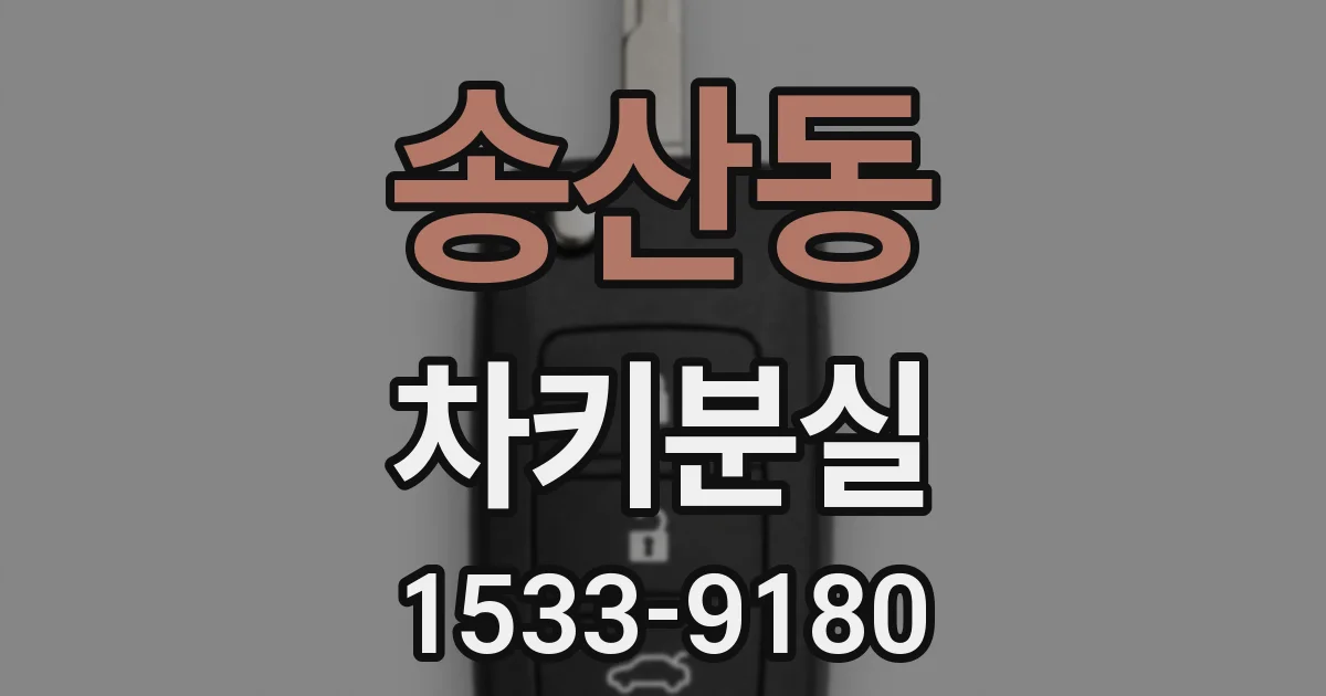 송산동 차키분실